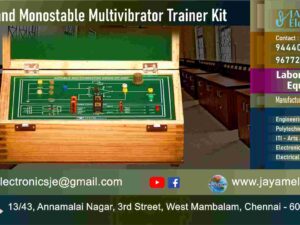 Astable and Monostable Multivibrator - Trainer Kit – Manufacturer - Supplier - Chennai – Tamil Nadu – India – 9677252848 – Price Rs.13,000-00 - This price is volatile -