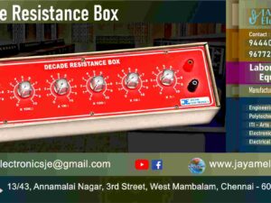 Decade Resistance Box - Manufacturer - Supplier - Chennai – Tamil Nadu – India –9677252848 – Price Rs.5,000-00 - This price is volatile