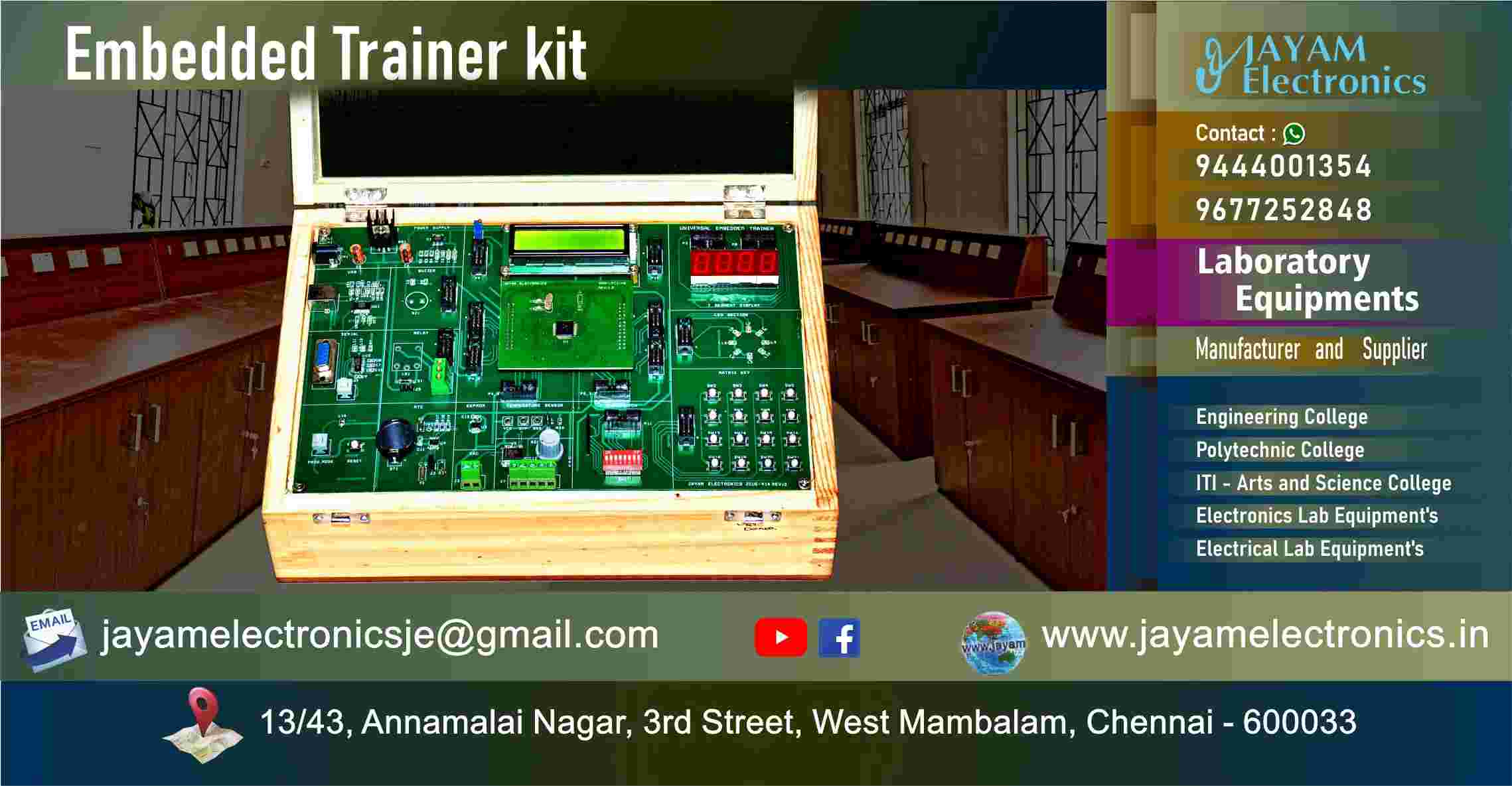 - 100k _ Embedded Trainer kit Manufacturers _ 22102024_ Embedded Trainer kit - Manufacturers – Supplier - Chennai – Tamil Nadu – India – 9677252848 – Price Rs.29,000-00 - This price is volatile -