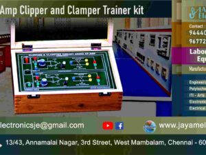 IC741 OP-Amp - Clipper and Clamper – Circuit Diagram - Trainer kit - MOSFET based PWM Chopper - Trainer kit - Manufacturer - Supplier - Chennai – Tamil Nadu – India –9677252848 – Price Rs.13,000-00 - This price is volatile