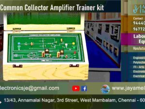 Transistor Common Collector Amplifier - Trainer kit - Manufacturer - Supplier - Chennai – Tamil Nadu – India –9677252848 – Price Rs.9,000-00 - This price is volatile
