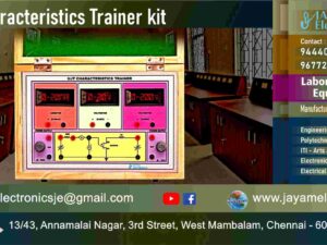 UJT Characteristics Characteristics - Trainer kit - Manufacturer - Supplier - Chennai – Tamil Nadu – India –9677252848 – Price Rs.9,000-00 - This price is volatile