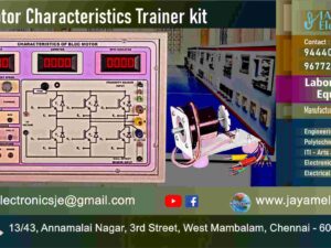 BLDC Motor - Characteristics - Trainer kit - Manufacturers – Supplier - Chennai – Tamil Nadu – India – 9677252848 – Price Rs.45,000-00 - This price is volatile -