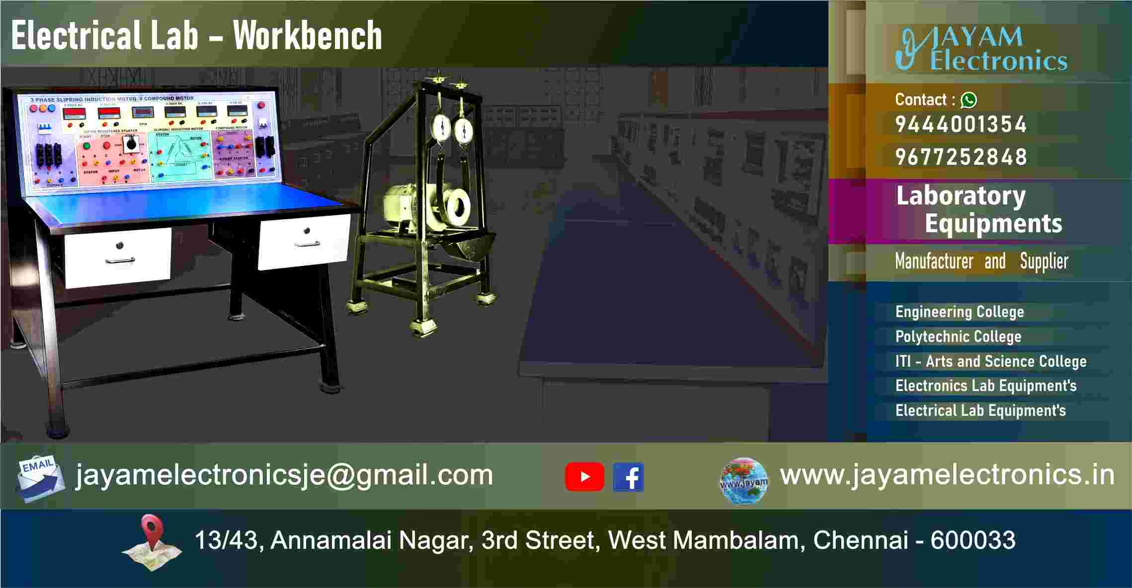 Electrical Workbench - Manufacturer - Supplier - Chennai – Tamil Nadu – India – 9677252848 – Price Rs.65,000-00 - This price is volatile