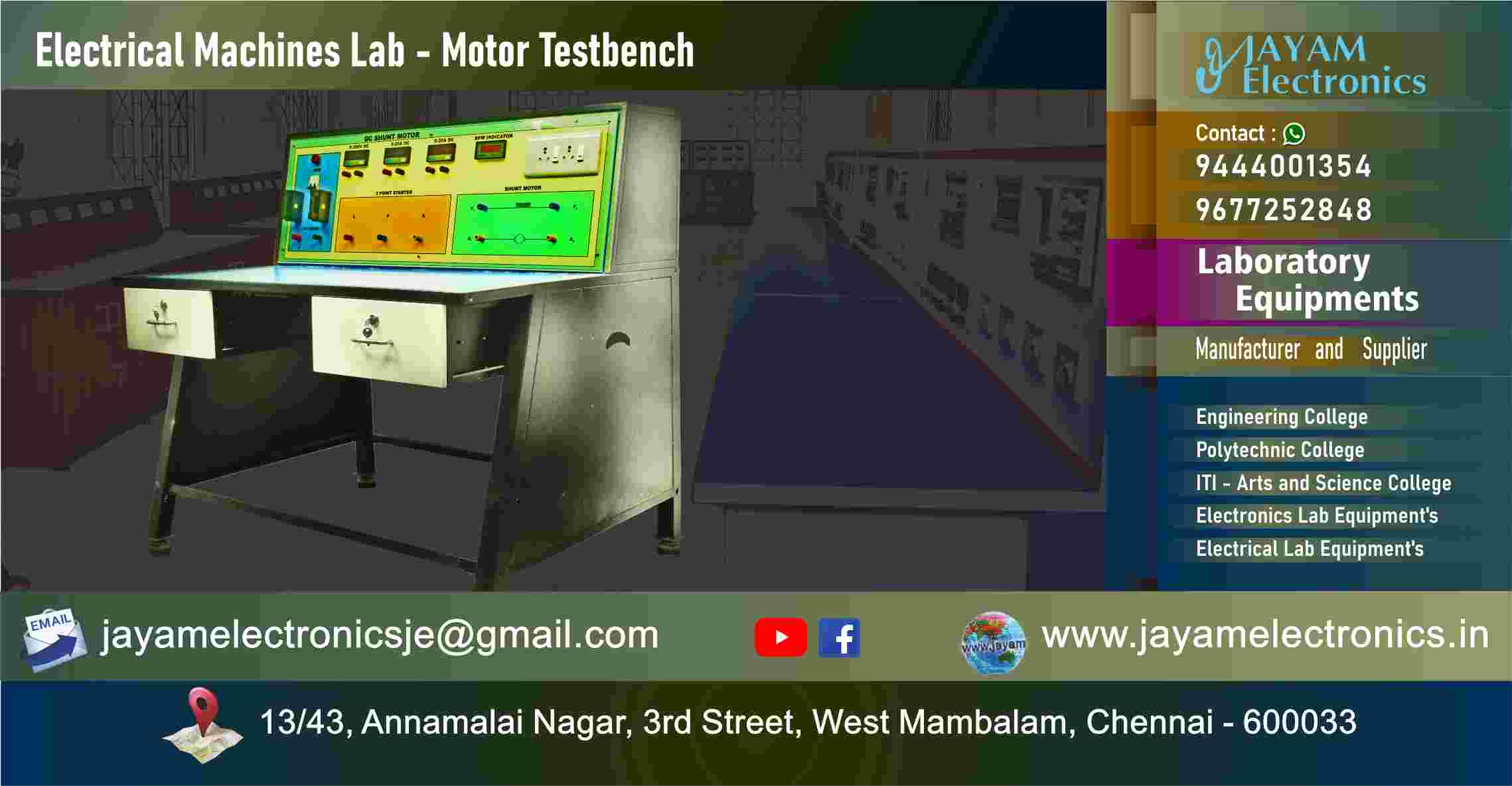 Electrical Lab Workbench - Manufacturer - Supplier - Chennai – Tamil Nadu – India – 9677252848 – Price Rs.65,000-00 - This price is volatile