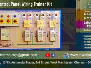 3 Phase Control Panel Wiring Diagram – Trainer kit - Manufacturer - Supplier - Chennai – Tamil Nadu – India – 9677252848 – Price Rs.25,000-00 - This price is volatile