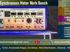 3 Phase Synchronous Motor Connection Diagram – Work Bench - Manufacturer - Supplier - Chennai – Tamil Nadu – India – 9677252848 – Price Rs.65,000-00 - This price is volatile