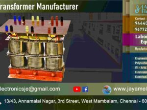 3 Phase Transformer - Manufacturer - Supplier - Chennai – Tamil Nadu – India – 9677252848 – Price Rs.9,000-00 - This price is volatile