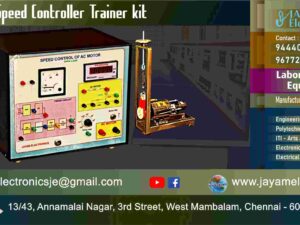 AC Motor - Speed Controller – Circuit Diagram - Trainer Kit – Manufacturer - Supplier - Chennai – Tamil Nadu – India – 9677252848 – Price Rs.65,000-00 - This price is volatile
