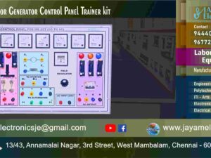 Engineering College – Lab Equipment - Generator - Control Panel – Manufacturer - Supplier - Chennai – Tamil Nadu – India – 9677252848 – Price Rs.40,000-00 - This price is volatile