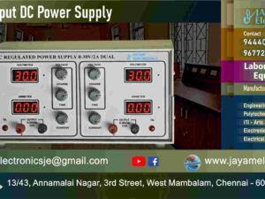 Dual Output - DC Power Supply – Overload protected – Circuit – Manufacturer - Supplier - Chennai – Tamil Nadu – India – 9677252848 – Price Rs.9,000-00 - This price is volatile