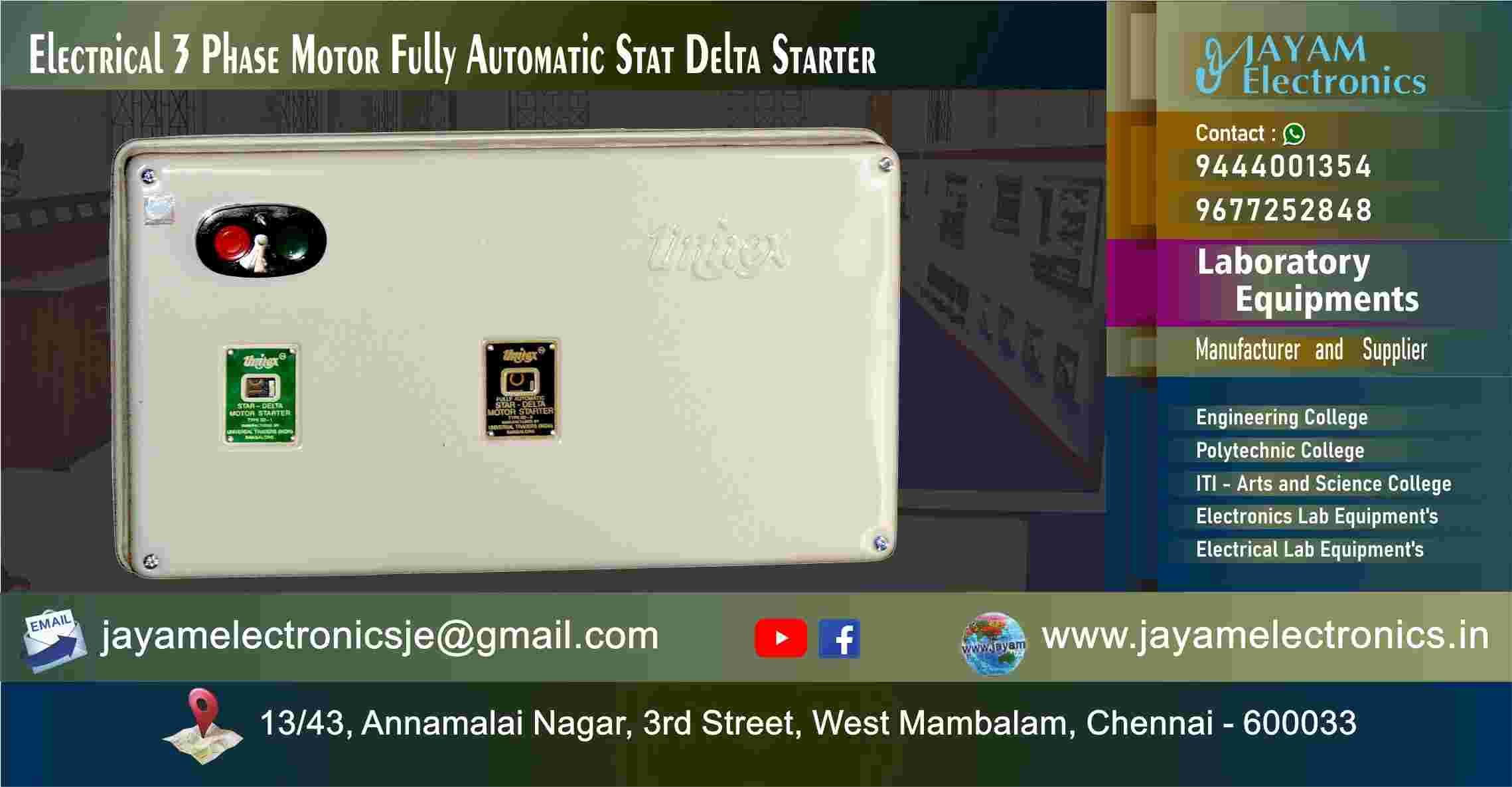 Stat Delta Starter - Manufacturer - Supplier - Chennai – Tamil Nadu – India – 9677252848 – Price Rs.45,000-00 - This price is volatile