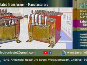 Isolation Transformer - Manufacturer - Supplier - Chennai – Tamil Nadu – India – 9677252848 – Price Rs.2,000-00 - This price is volatile