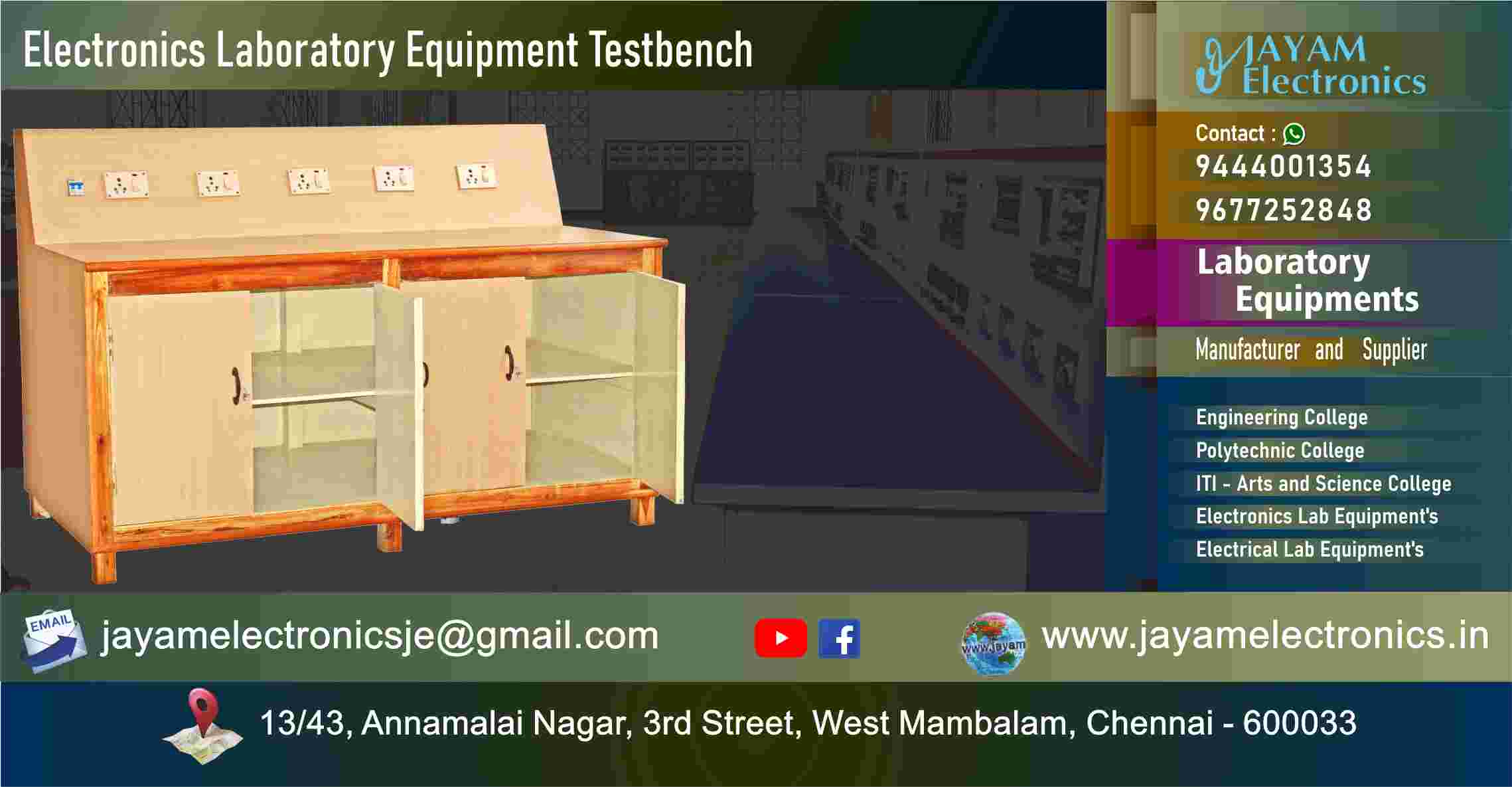 Electronics Test Bench - Manufacturer - Supplier - Chennai – Tamil Nadu – India – 9677252848 – Price Rs.65,000-00 - This price is volatile