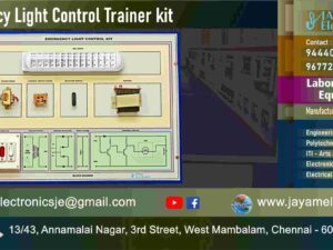 Emergency Light – Circuit Diagram – Trainer kit - Manufacturer - Supplier - Chennai – Tamil Nadu – India – 9677252848 – Price Rs.15,000-00 - This price is volatile