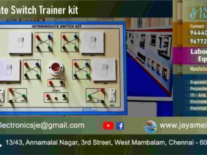 Intermediate Switch – Wire Connection - Trainer kit – Manufacturer - Supplier - Chennai – Tamil Nadu – India – 9677252848 – Price Rs.12,000-00 - This price is volatile
