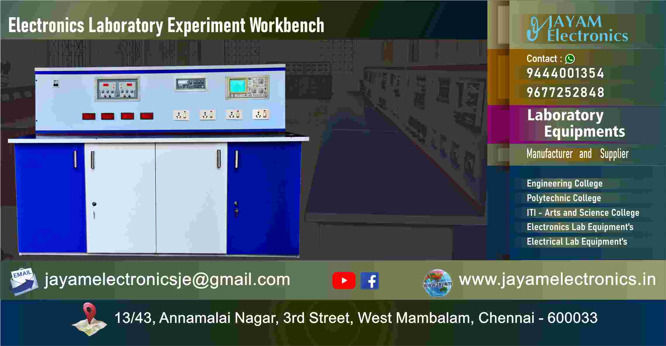 Electronic - Test Bench – Equipment - Manufacturer - Supplier - Chennai – Tamil Nadu – India – 9677252848 – Price Rs.65,000-00 - This price is volatile