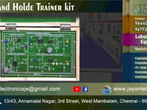Sample and Hold – Circuit Diagram - Trainer kit – Manufacturer - Supplier - Chennai – Tamil Nadu – India – 9677252848 – Price Rs.5,000-00 - This price is volatile