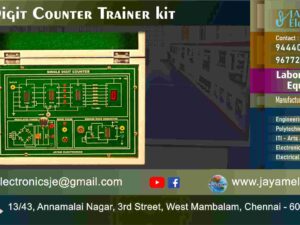Single Digit Counter – Circuit Diagram – Experiment - Trainer Kit – Manufacturer - Supplier - Chennai – Tamil Nadu – India – 9677252848 – Price Rs.15,000-00 - This price is volatile