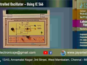 Voltage Controlled Oscillator – Using IC 566 – Circuit Diagram - Trainer kit - Manufacturer - Supplier - Chennai – Tamil Nadu – India – 9677252848 – Price Rs.15,000-00 - This price is volatile