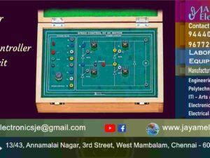 SCR - DC Motor - Speed Control – Circuit Diagram - Trainer Kit – Manufacturer - Supplier - Chennai – Tamil Nadu – India – 9677252848 – Price Rs.25,000-00 - This price is volatile