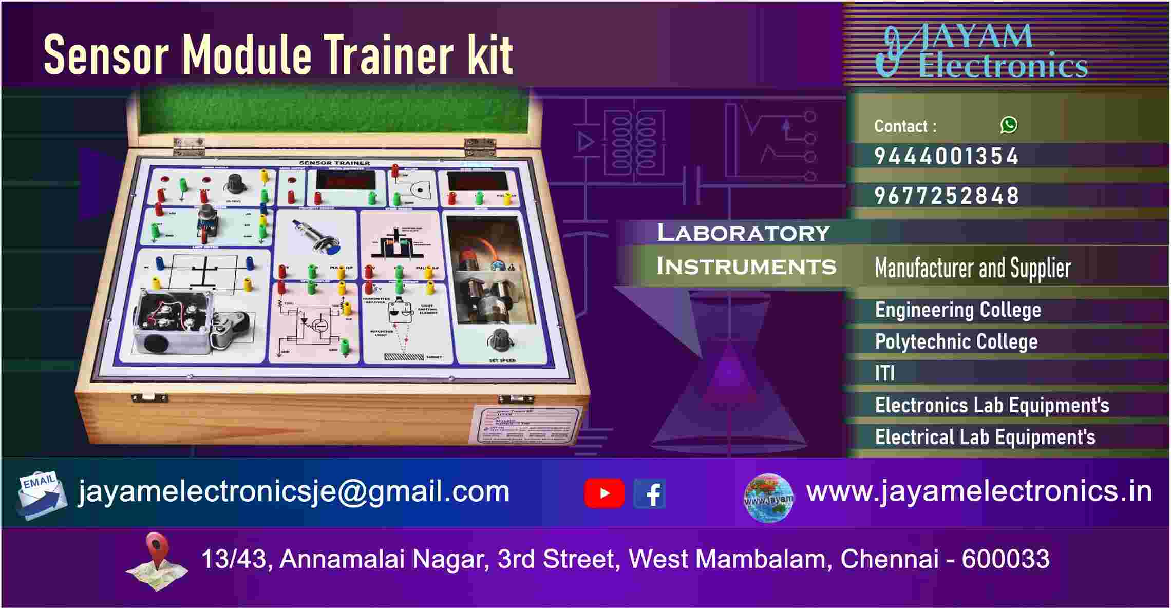 Sensor - Module - Trainer Kit – Manufacturer - Supplier - Chennai – Tamil Nadu – India – 9677252848 – Price Rs.15,000-00 - This price is volatile