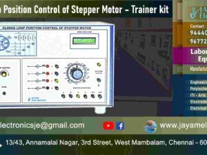 Closed Loop Position Control of Stepper Motor – Trainer kit - Manufacturer - Supplier - Chennai – Tamil Nadu – India – 9677252848 – Price Rs.25,000-00 - This price is volatile