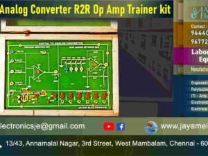 Digital to Analog Converter – R2R – Op Amp – Circuit Diagram – Trainer kit – Manufacturer – Supplier – 9677252848 – Chennai – Tamil Nadu – India