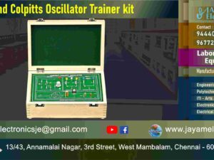 Hartley and Colpitts Oscillator – Circuit Diagram – Trainer kit - Manufacturer - Supplier - Chennai – Tamil Nadu – India – 9677252848 – Price Rs.4,500-00 - This price is volatile