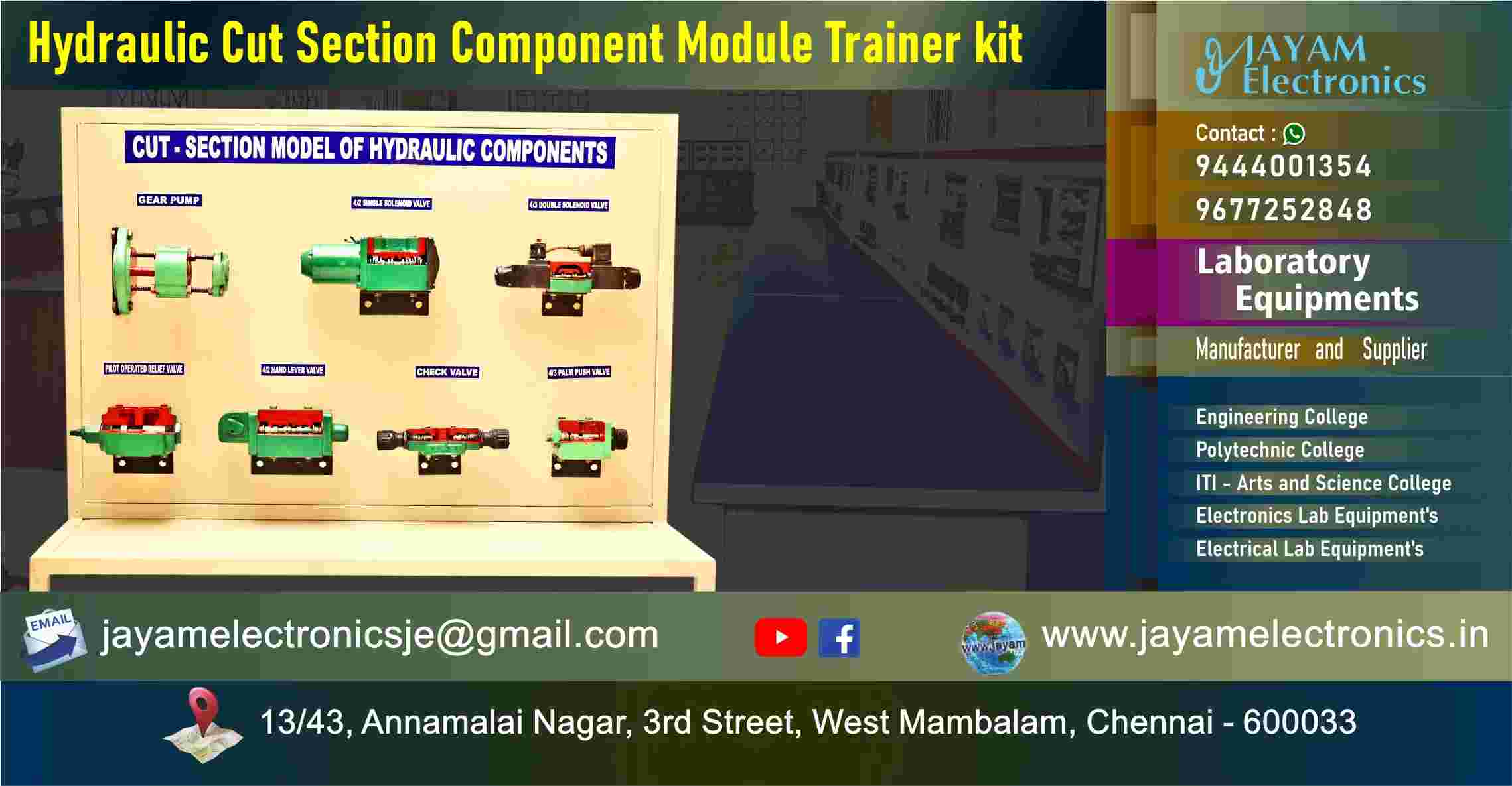 Cut Section Modules for Hydraulic Components – Trainer kit ...