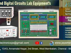 Analog and Digital Circuits - Lab Equipment - Manufacturer - Supplier - Chennai – Tamil Nadu – India – 9677252848 – Price Rs.1,20,000-00 - This price is volatile