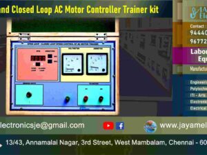 Open Loop and Closed Loop AC Motor Control System – Trainer kit - Manufacturer - Supplier - Chennai – Tamil Nadu – India – 9677252848 – Price Rs.16,000-00 - This price is volatile
