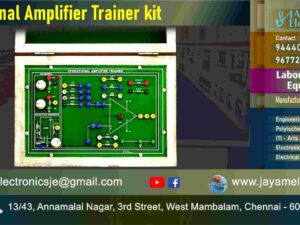 Operational Amplifier - Circuit Diagram - Trainer kit - Manufacturer - Supplier - Chennai – Tamil Nadu – India – 9677252848 – Price Rs.6,500-00 - This price is volatile