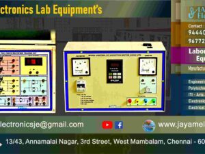 Power Electronics Lab Equipment - Manufacturer - Supplier - Chennai – Tamil Nadu – India – 9677252848 – Price Rs.54,000-00 - This price is volatile