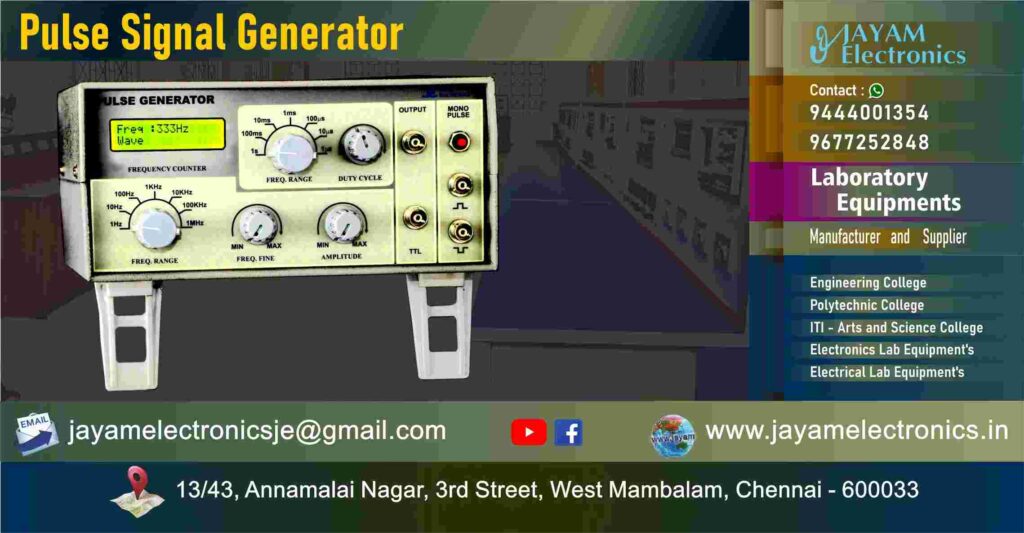 Pulse Signal Generator - Manufacturer - Supplier - Chennai – Tamil Nadu – India – 9677252848 – Price Rs.14,000-00 - This price is volatile