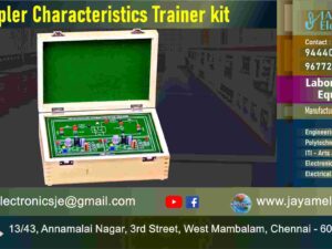Optocoupler Characteristics - Trainer kit - Manufacturer - Supplier - Chennai – Tamil Nadu – India – 9677252848 – Price Rs.9,500-00 - This price is volatile